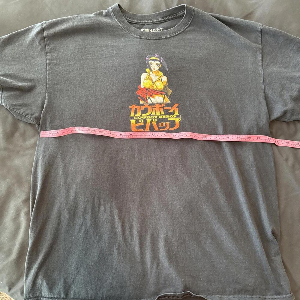 Vintage Cowboy Bepop‎ Faye Valentine T Shirt Men XL Fade Anime Kanji
